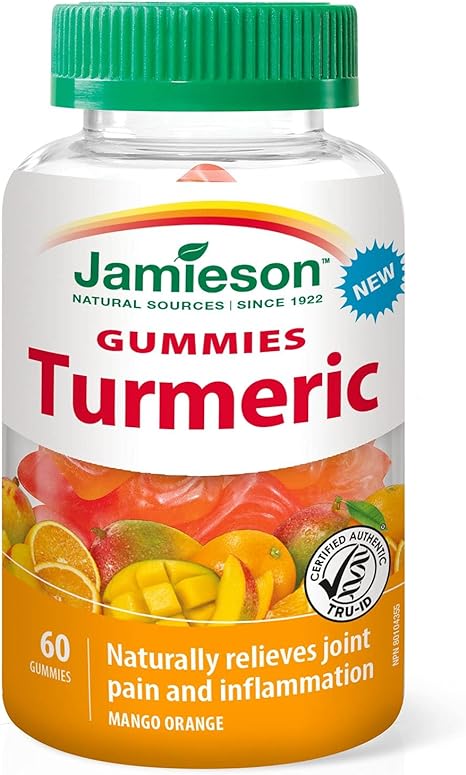 Jamieson Tumeric Gummies NEW 60 Gummies