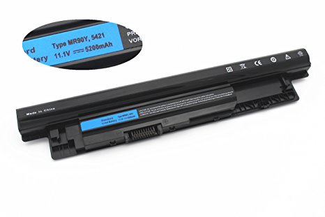 New Laptop Battery 11.1V 5200mAh (6 Cell) for Dell Inspiron 14 14R 3421 5421 5437, 15 15R 3521 5421 5537, 17 17R 3721 3737 5721 5737, MR90Y, XCMRD