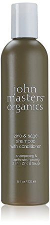 John Master Organics Shampoo with Conditioner, Zinc/Sage, 8 Fluid Ounce