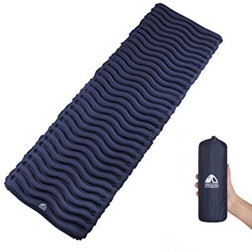 Unigear Ultralight Inflatable Sleeping Pad, Compact Air Camping Mat for Backpacking, Hiking and Traveling