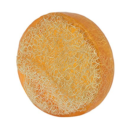 Reveal Naturals Citrus Orange Loofah Sponge - Body Soap & Scrub Luffa - Skin Lightning & Nourishing - 250g / 8.8 oz