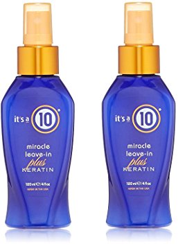Its a 10 Haircare Miracle Leave In Plus Keratin, 4 fl. Oz. EuOglx, 2 Pack