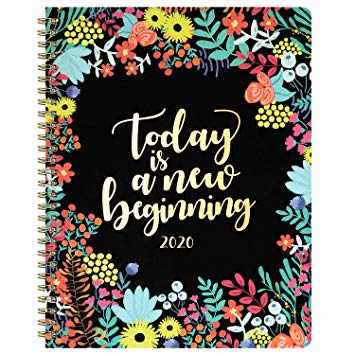 2020 Planner - Planner 2020, Weekly & Monthly Planner, 8" x 10", Jan. 2020 - Dec. 2020, 12 Monthly Tabs Stickers, Twin Wire Binding Perfect for Planning and Organizing Your Home or Office