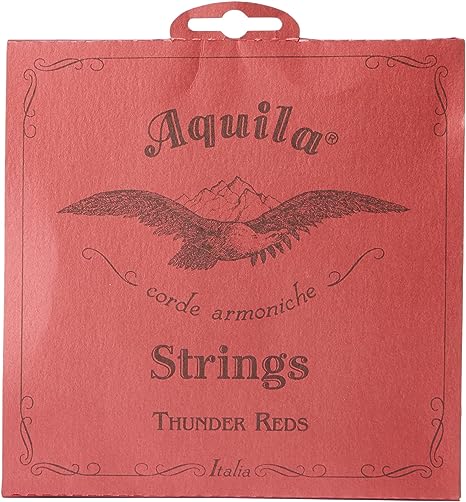 Aquila 91U THUNDER REDS, BASS Ukulele/Ashbory Set 4-string, GDAE Tuning