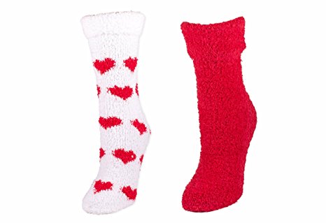 Minx NY Womens Fleece 2PK Slipper Socks