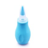 Baby Nasal Aspirator - New 2015 - Cleanable and Reusable - 100 BPA Free Food Grade Silicone - Babys Favorite Mamas Choice Aspirators from Bestie Baby Blue