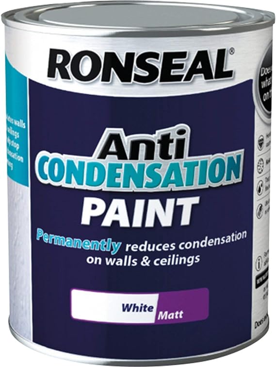 Ronseal ACPWM750 750 ml Anti-Condensation Matt Finish Paint - White