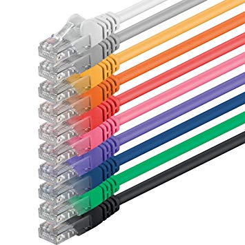 1aTTack 3m CAT6 UTP Network Patch Cables Set Twisted Pair with 2 x RJ45 (10 units)