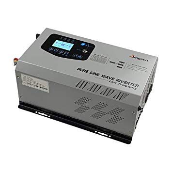 onesolar AMPINVT 3000W Peak 9000W Pure Sine Wave Power Inverter 3000 watts Continuous DC 12V AC to 110V Converter with Battery AC Charger LCD Display,Low Frequency Solar Inverter for RV