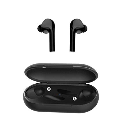 CHYU Bluetooth Earbuds Bluetooth Headphones Wireless Noise Cancelling V5.0 Mini in-Ear TWS Sports Earphones with Microphone Charging Case for All Bluetooth Device for Hands-Free Calls (White)