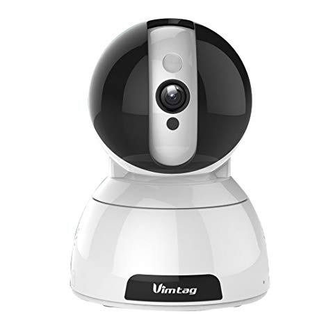 Vimtag® 1080P Smart Wifi Camera,Baby Monitor, Pet Camera,Pan/Tilt/Zoom,Night vision,Motion Detection,Built-In Mic and Speak Two-way audio, Clear Smooth Video with Real-time APP Push notification