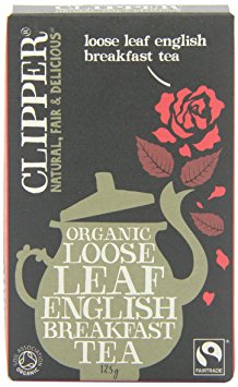 Clipper Fairtrade Organic Loose Leaf English Breakfast Tea 125 g (Pack of 6)