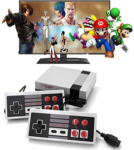 Classic Mini Console -Built-in with 620 Classic Retro Games Dual Players Mode Console and Nostalgic Arcade Games with 2 Controllers Handheld Games for Kids & Adults