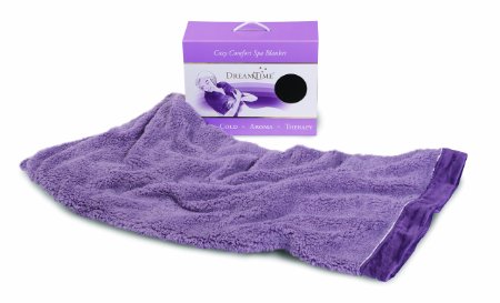 DreamTime Cozy Comfort Spa Blanket, Lavender Plush