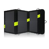 X-DRAGON High Efficency 20W Solar Panel Charger with iSolar Technology for iPhone ipad iPods Samsung Android Smartphones and MoreiSolar Technology Foldable Portable