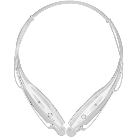 LG Electronics HBS-730 Tone Stereo Bluetooth Headset - Retail Packaging - White