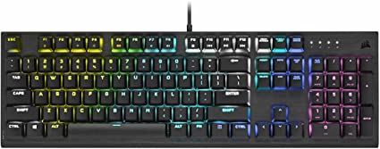 Corsair K60 RGB Pro Low Profile Mechanical Gaming Keyboard - Cherry MX Low Profile Speed Mechanical Keyswitches – Slim and Streamlined Durable Aluminum Frame - Customizable Per-Key RGB Backlighting