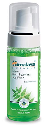 Himalaya Purifying Neem Foaming Face Wash with Neem and Turmeric for Occasional Acne, 5.07 oz (150 ml)