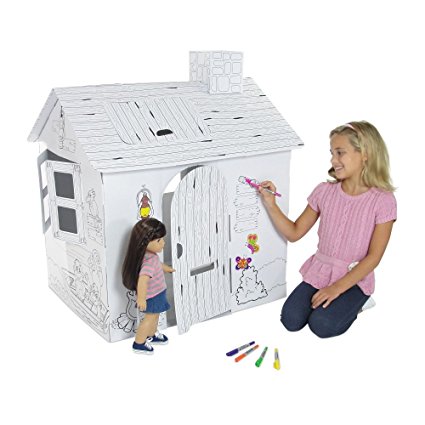 Incredible Wild Safari Themed Dollhouse or Play House, Ready to Paint and Decorate