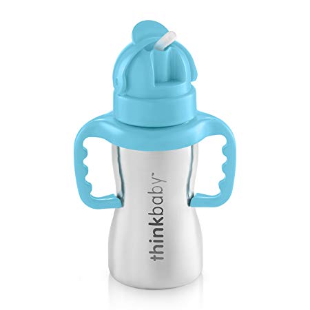 Thinkbaby Thinkster of Ultra Polished Stainless Steel, Blue