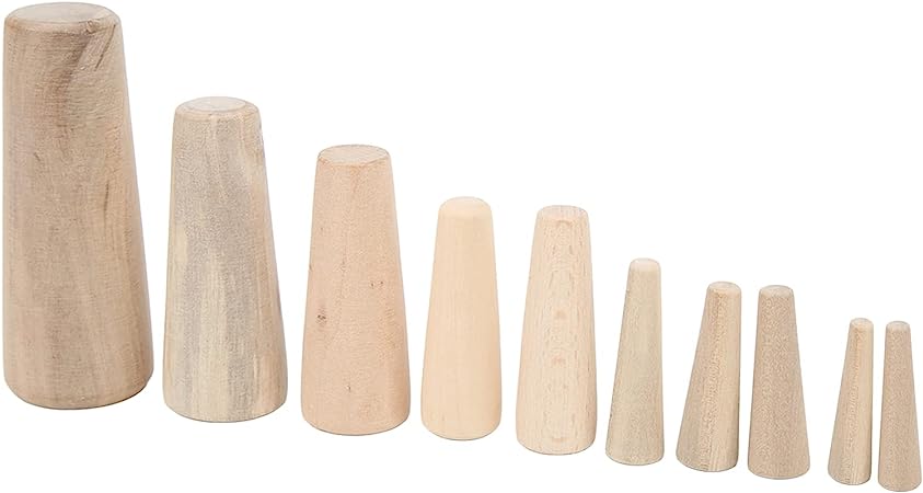 Marine Boat Wooden Conical Bungs Plugs Set 10pcs Marine Tapered Thru Hull Emergency Soft Wood Plugs Drain Plug Boat/Yacht Parts And Accessories
