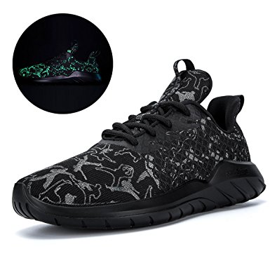 Soulsfeng Running Shoe, Fashion Sneaker, Fly Wire Men Shoes, Breathable, Lightweight and Glow in Dark