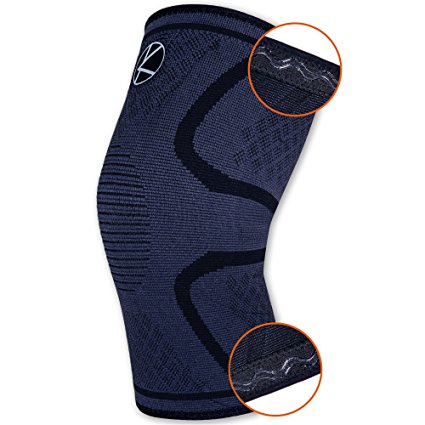 Recovery Knee Compression Sleeve Support for Running, Arthritis, Basketball, Crossfit, WOD, Meniscus Tear, ACL, Joint Pain Relief,Injury,Patella, Women, Men, Kids- NON SLIP Lightweight Brace Athletics