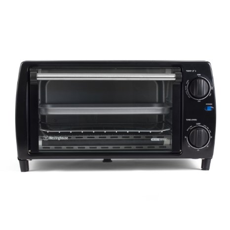 Westinghouse WTO1010BSA Select Series 4 Slice Countertop Toaster Oven, Black