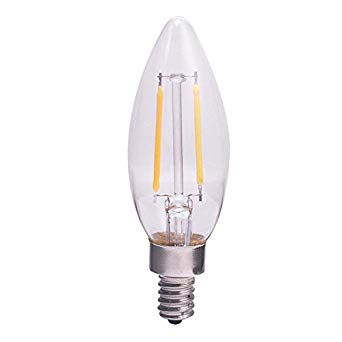 Utilitech 6-Pack 40 W Equivalent Dimmable Soft White B10 Vintage LED Decorative Light Bulb