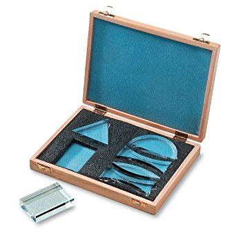 United Scientific 573159 Acrylic Prisms in Wooden Storage Box (Set of 6)