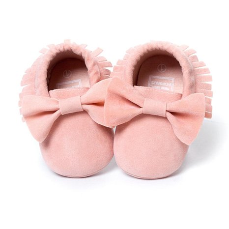 Voberry® Baby Boys Girls Soft Soled Tassel Bowknots Crib Shoes PU Moccasins