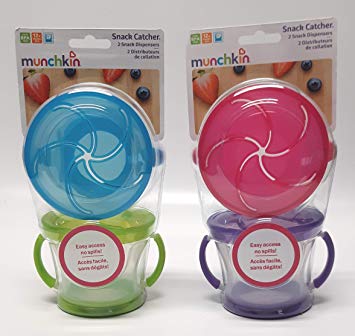 Munchkin 2 Pack Snack Catcher - Assorted Colors