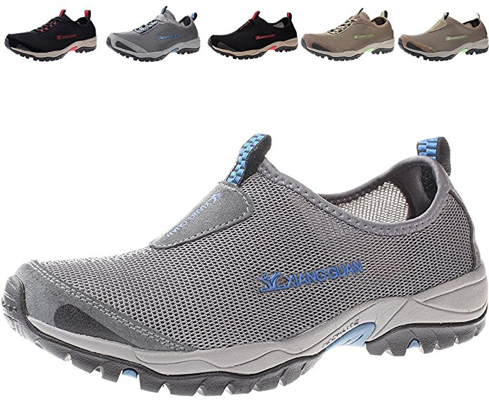 Uminder Men's Water Shoes Quick-Dry Athletic Light-Weight Slip-on Hiking Shoe