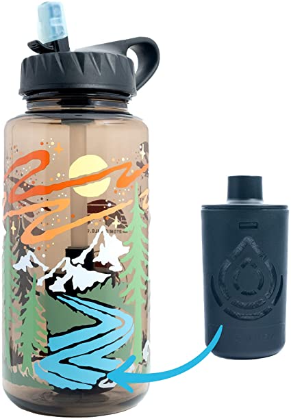Epic Nalgene OG | Water Bottle with Filter | USA Made Bottle and Filter | Dishwasher Safe | Filtered Water Bottle | Travel Water Bottle | BPA Free Water Bottle | Removes 99.99% Tap Water Impurities