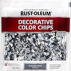 Rust-Oleum 1 lb Brands 312449 Glacier Gray Blend EpoxyShield Decorative Color Chips