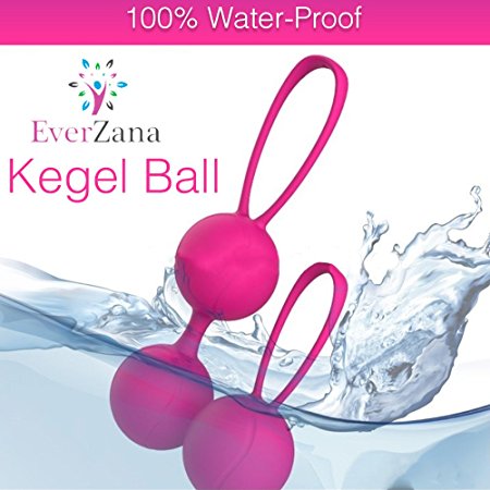 Everzana Kegel Ball Exercise Kit For Women Ben Wa Balls (Pink)