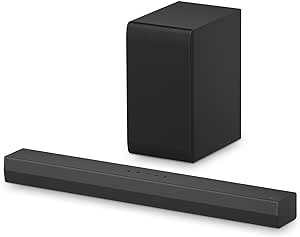 LG S40T 2.1 ch.Soundbar with Wireless Subwoofer, TV Synergy, Wow Interface, AI Sound Pro (2024 New Model)