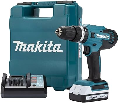 Makita HP488DWA 18V G-Series Combi Drill Complete with 1 x 2.0 Ah Battery and Charger Supplied in a Carry Case