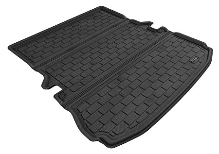 3D MAXpider Cargo Custom Fit All-Weather Floor Mat for Select Ford Explorer Models - Kagu Rubber (Black)