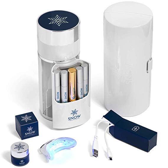 Snow Wireless Teeth Whitening Kit - All-in-One System with LED Light - Natural White Teeth At-Home in Minutes