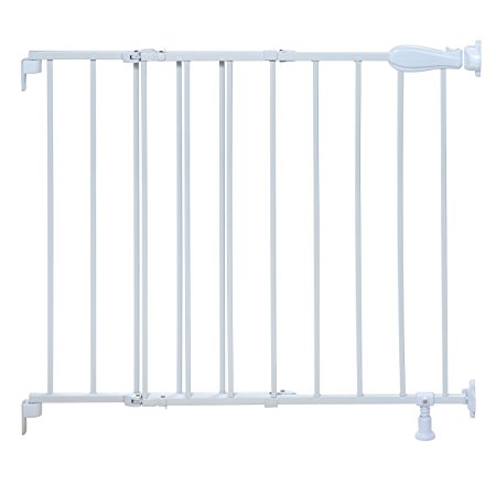 Summer Infant Top of Stairs Simple to Secure Metal Gate, White