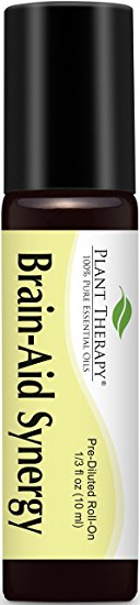 Brain-Aid Synergy Pre-Diluted Essential Oil Roll-On 10 ml (1/3 fl oz). RTU