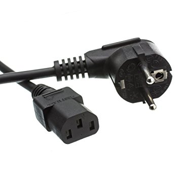 C&E CNE40513 6 Feet, European Computer/Monitor Power Cord, Europlug or CE 7/7 To C13, VDE Approved