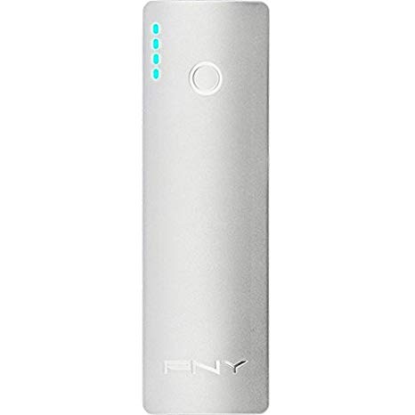 PNY PowerPack External Battery for USB and Micro USB Devices, White, T2600