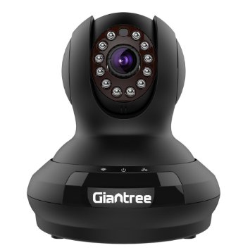 Giantree 720P Wireless IP Camera, Baby/Pets Monitor, WiFi Security Surveillance Camera, Black