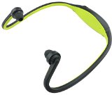 Rebelite Jacked Rabbit Sport Wrap Around Bluetooth Earbud Headphones - Built-in Mic Integrated Controls Rechargeable Battery Different Size Earbud Tips Included Glowing Green