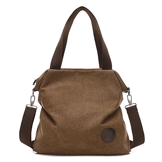Sanxiner Women's Casual Canvas Tote Bags Shoulder Handbag Travel Bag