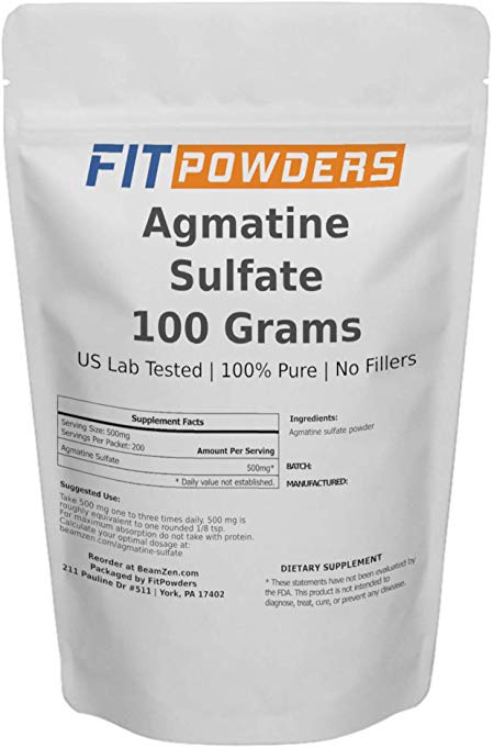 Powder City Agmatine Sulphate Powder (100 Grams)