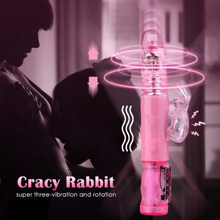 Tracys Dog Crazy Rabbit Powerful Pronged Clit Stimulator Clitoral G Spot Rotatingvibratingthrusting USB Rechargeable Vibrator