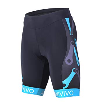 ANIVIVO Mens Cycling Shorts with Padding Bike Shorts for Men with Italian Imported Non-Slip Belt,Bike Shorts